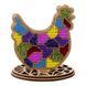Bead Embroidery Kit on Wood &ndash; &ldquo;Stained Glass Hen&rdquo; FLK-548 FLK-548 photo 3