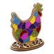 Bead Embroidery Kit on Wood &ndash; &ldquo;Stained Glass Hen&rdquo; FLK-548 FLK-548 photo 4