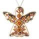 Faux Leather Cross-Stitch Kit &ndash; &ldquo;Angel Christmas Ornament&rdquo; (Double-Sided) FLHL-067 Rose Gold FLHL-067 photo 5