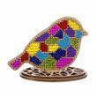 Bead Embroidery Kit on Wood &ndash; &ldquo;Stained Glass Bird&rdquo; FLK-549 FLK-549 photo 6