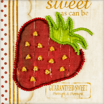 Bead embroidery magnet FLA-065