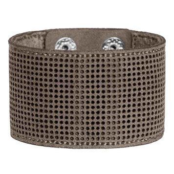 Faux Leather Embroidery Blank – “Bracelet" (4 × 22 cm) FLBE(BB)-051 Latte