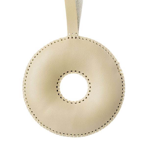 Faux Leather Bead Embroidery Kit &ndash; &ldquo;Bag Charm Donut with Glaze&rdquo; FLBB-173