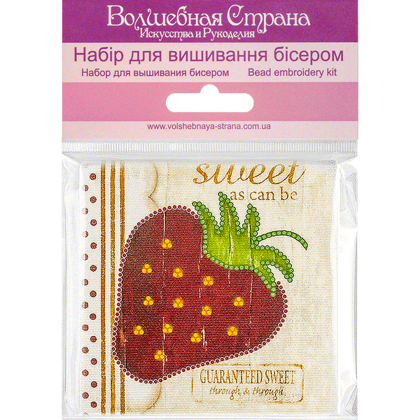 Bead embroidery magnet FLA-065