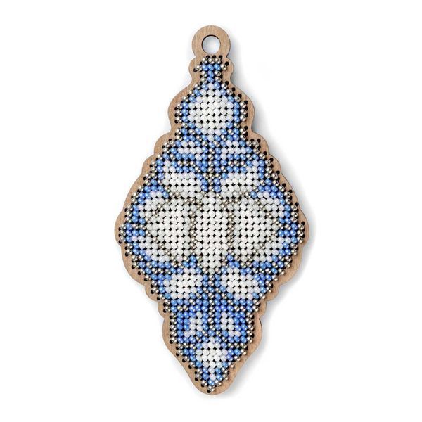 Wooden Bead Embroidery Kit &ndash; &ldquo;Stained Glass Icicle&rdquo; FLK-563