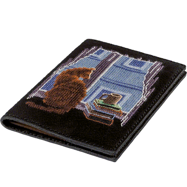 Faux Leather Cross-Stitch Kit &ndash; &ldquo;Passport Cover&rdquo; FLHL-047 Black