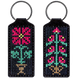 Faux Leather Cross-Stitch Kit &ndash; &ldquo;Keychain&rdquo; FLHL-025 Black FLHL-025 photo 3