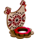 Wooden Bead Embroidery Kit &ndash; &ldquo;Egg Stand &ndash; Hen&rdquo; FLK-266 FLK-266 photo 3