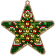 Wooden Bead Embroidery Kit &ndash; &ldquo;Christmas Ornament &ndash; Emerald Tale &ndash; Star&rdquo; FLK-397 FLK-397 photo 2