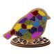 Bead Embroidery Kit on Wood &ndash; &ldquo;Stained Glass Bird&rdquo; FLK-549 FLK-549 photo 3