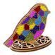 Bead Embroidery Kit on Wood &ndash; &ldquo;Stained Glass Bird&rdquo; FLK-549 FLK-549 photo 4