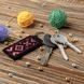 Faux Leather Cross-Stitch Kit &ndash; &ldquo;Keychain&rdquo; FLHL-064 Black FLHL-064 photo 1
