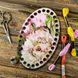 Floss Organizer &ndash; &ldquo;Peonies, Oval&rdquo; FLZ(P)-049 FLZ(P)-049 photo 1