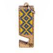 Wooden Bead Embroidery Kit &ndash; &ldquo;Phone Stand &ndash; Yellow and Blue Ornament&rdquo; FLK-482 FLK-482 photo 8