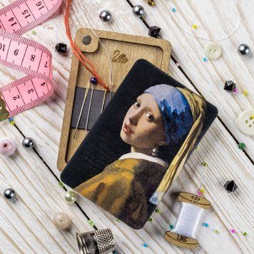 Magnetic Needle Case Rectangular &ndash; &ldquo;Girl with a Pearl Earring&rdquo; FLZB(N)-077
