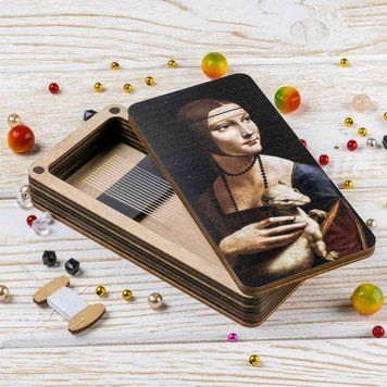 Magnetic Needle Case Large &ndash; &ldquo;Lady with an Ermine&rdquo; FLZB(N)-126