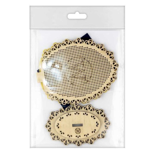 Wooden Embroidery Blank &ndash; &ldquo;Easter Egg&rdquo; FLBE(K)-030