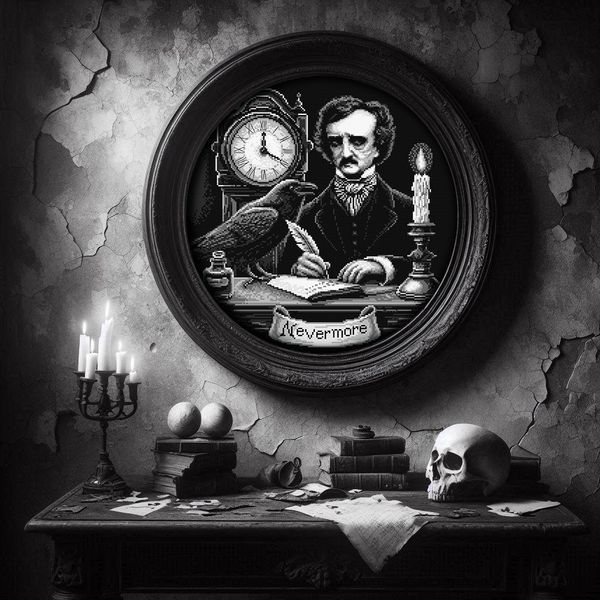 Cross-Stitch Pattern &ndash; "Nevermore" WLP-029