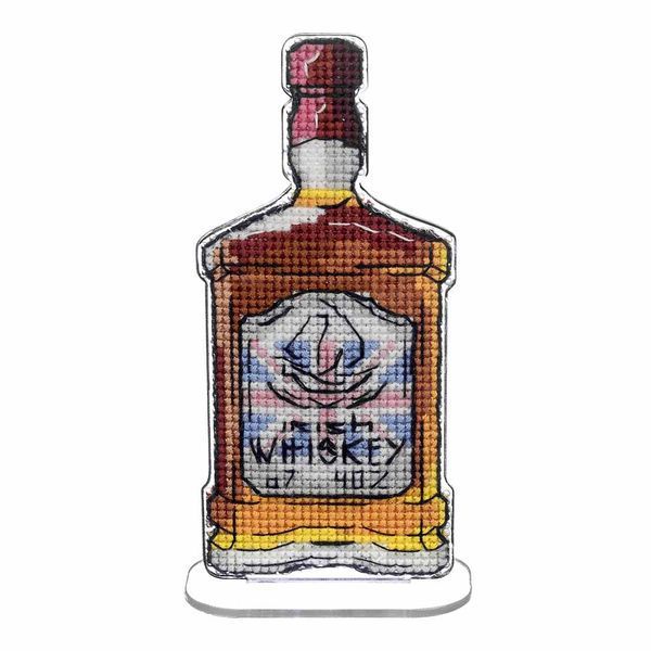 Plastic Cross-Stitch Kit &ndash; "Whiskey" (Double-Sided) FLX-040