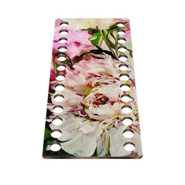 Floss Organizer &ndash; &ldquo;Peonies, Narrow Rectangular&rdquo; FLZ(P)-050