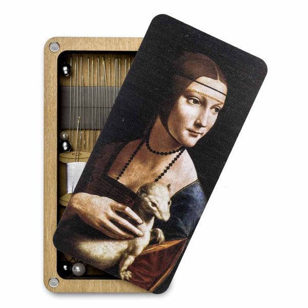 Magnetic Needle Case Large &ndash; &ldquo;Lady with an Ermine&rdquo; FLZB(N)-126