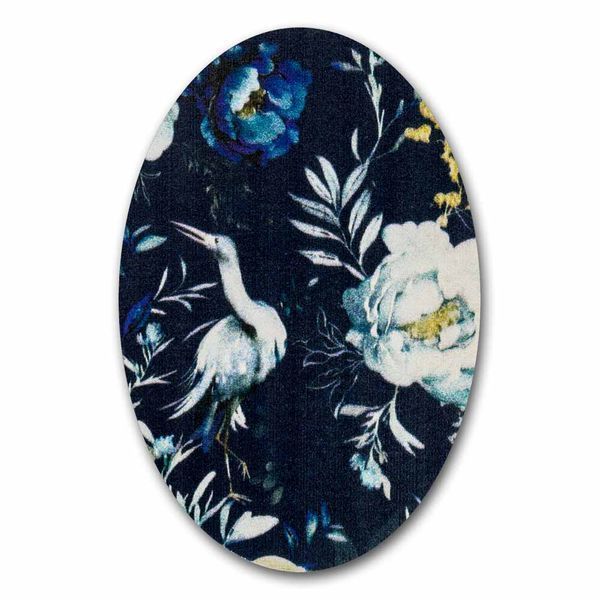 Magnetic Needle Case Oval &ndash; &ldquo;Night Flowers&rdquo; FLZB(N)-171