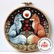 Cross-Stitch Pattern &ndash; "Foxes in Love" WLP-008 WLP-008 photo 1