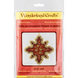 Wooden Bead Embroidery Kit &ndash; &ldquo;Christmas Ornament &ndash; Golden Motifs &ndash; Snowflake&rdquo; FLK-448 FLK-448 photo 4