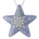 Faux Leather Cross-Stitch Kit &ndash; &ldquo;Star Christmas Ornament&rdquo; FLHL-069 (Double-Sided) Light Blue FLHL-069 photo 5