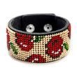 Faux Leather Bead Embroidery Kit &ndash; &ldquo;Bracelet&rdquo; (3 &times; 22 cm) FLBB-050 Black FLBB-050 photo 7