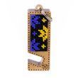 Wooden Bead Embroidery Kit &ndash; &ldquo;Phone Stand &ndash; Black and Yellow Ornament&rdquo; FLK-483 FLK-483 photo 8