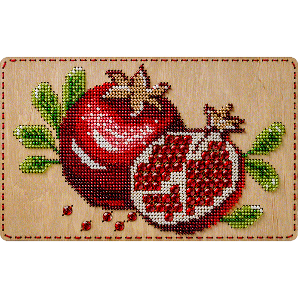 DIY Bead Embroidery Organizer Kit &ndash; &ldquo;Pomegranates&rdquo; FLZB-068