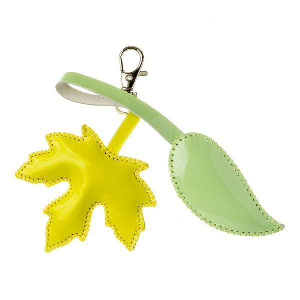 Faux Leather Bead Embroidery Kit &ndash; &ldquo;Bag Charm Autumn Leaves&rdquo; FLBB-175
