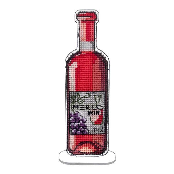 Plastic Cross-Stitch Kit &ndash; "Wine" (Double-Sided) FLX-041