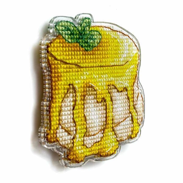 Plastic Cross-Stitch Kit &ndash; "Panna Cotta" (Double-Sided) FLX-106