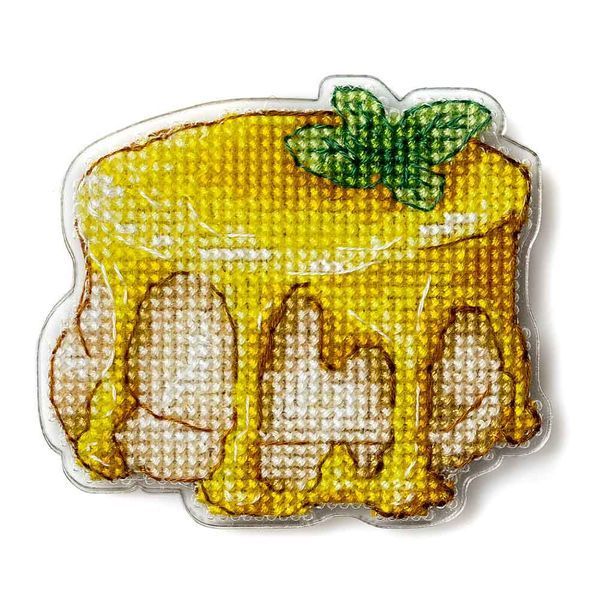 Plastic Cross-Stitch Kit &ndash; "Panna Cotta" (Double-Sided) FLX-106
