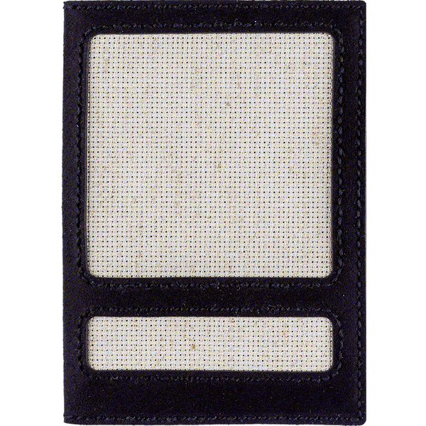 Faux Leather Cross-Stitch Kit &ndash; &ldquo;Passport Cover&rdquo; FLHL-049 Black