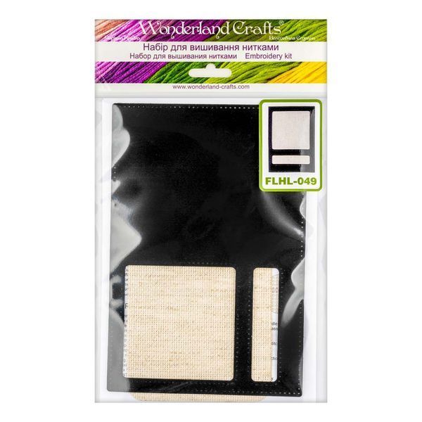 Faux Leather Cross-Stitch Kit &ndash; &ldquo;Passport Cover&rdquo; FLHL-049 Black