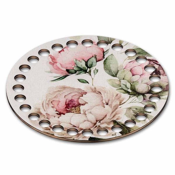 Floss Organizer &ndash; &ldquo;Peonies, Round&rdquo; FLZ(P)-085