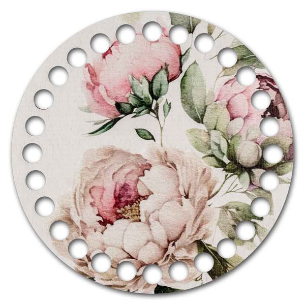 Floss Organizer &ndash; &ldquo;Peonies, Round&rdquo; FLZ(P)-085