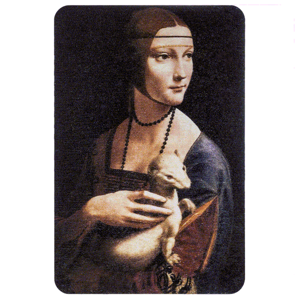 Magnetic Needle Case Rectangular &ndash; &ldquo;Lady with an Ermine&rdquo; FLZB(N)-078