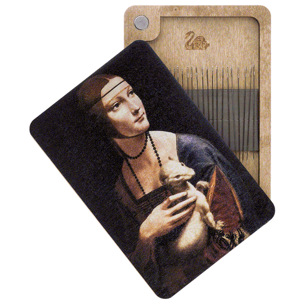 Magnetic Needle Case Rectangular &ndash; &ldquo;Lady with an Ermine&rdquo; FLZB(N)-078