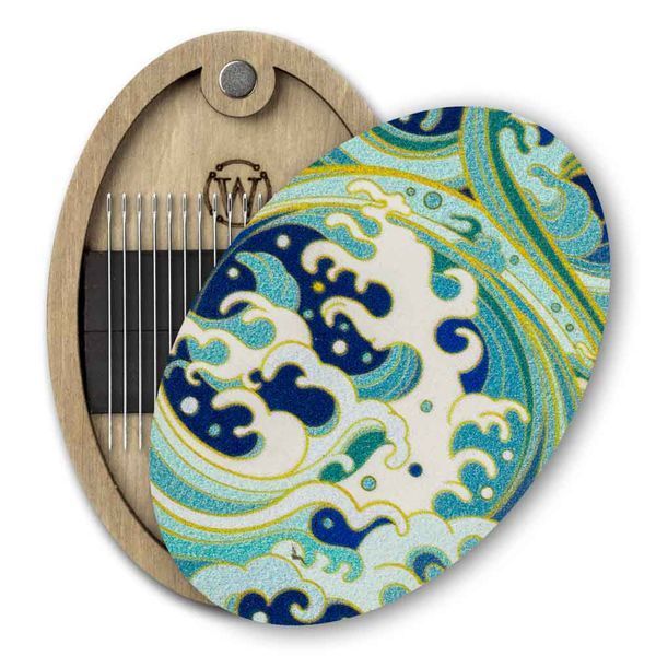 Magnetic Needle Case Oval &ndash; &ldquo;Ocean Wave&rdquo; FLZB(N)-172
