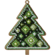 Wooden Bead Embroidery Kit &ndash; &ldquo;Christmas Ornament &ndash; Emerald Tree&rdquo; FLK-318 FLK-318 photo 2