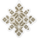 Bead Embroidery Kit (Plastic Base) &ndash; &ldquo;Christmas Ornament &ndash; Snowflake&rdquo; FLPL-005 FLPL-005 photo 2