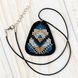 Faux Leather Bead Embroidery Kit &ndash; &ldquo;Pendant&rdquo; FLBB-085 Black FLBB-085 photo 1