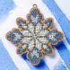 Wooden Bead Embroidery Kit &ndash; &ldquo;Stained Glass Snowflake&rdquo; FLK-565 FLK-565 photo 1
