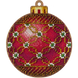 Wooden Cross-Stitch Kit &ndash; &ldquo;Christmas Ornament &ndash; Ruby Pattern&rdquo; FLW-021 photo 3