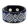 Faux Leather Bead Embroidery Kit &ndash; &ldquo;Bracelet&rdquo; (3 &times; 22 cm) FLBB-051 Black FLBB-051 photo 7