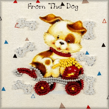 Bead embroidery magnet FLA-118